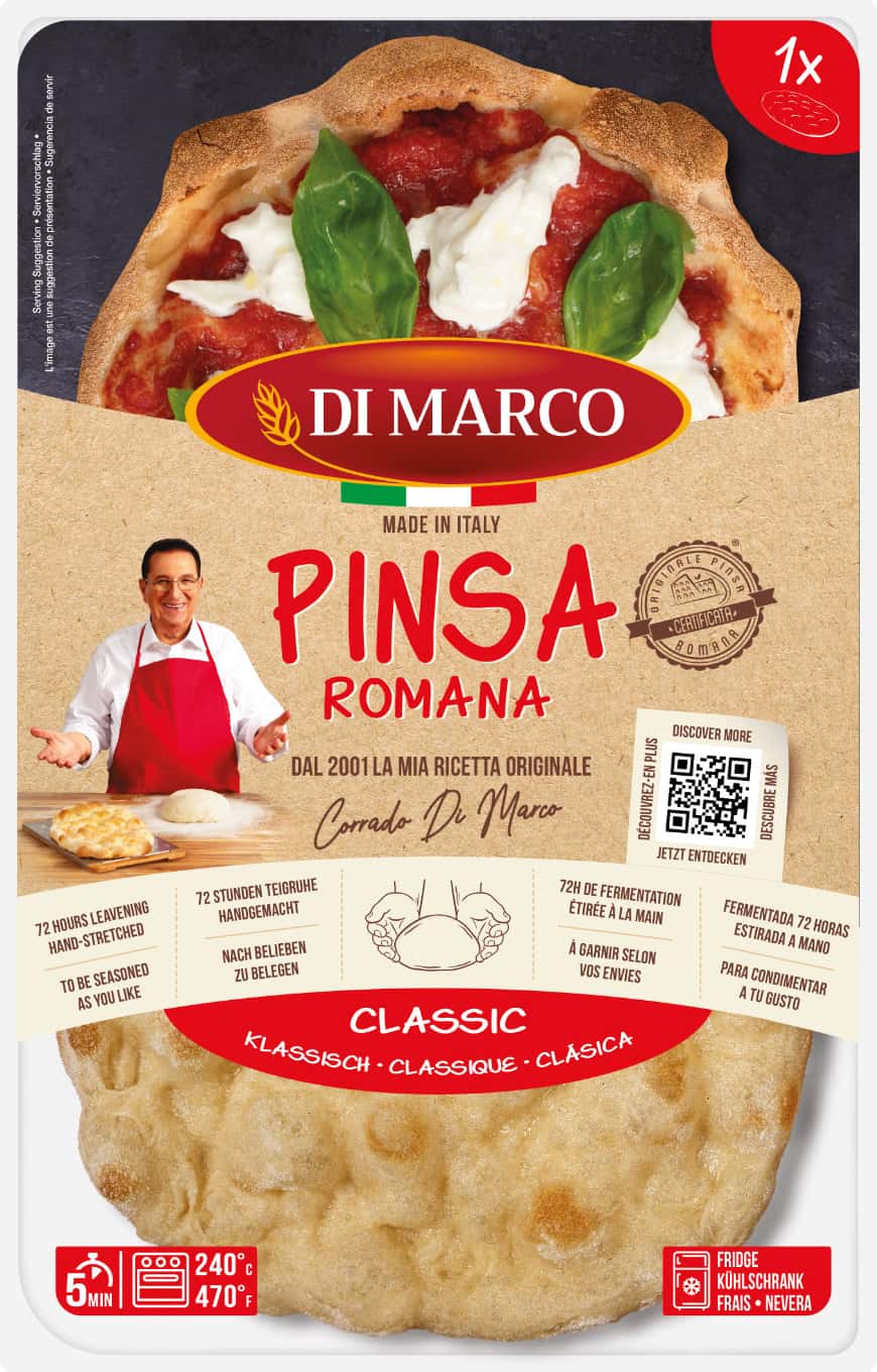 Pinsa Romana packaging detail