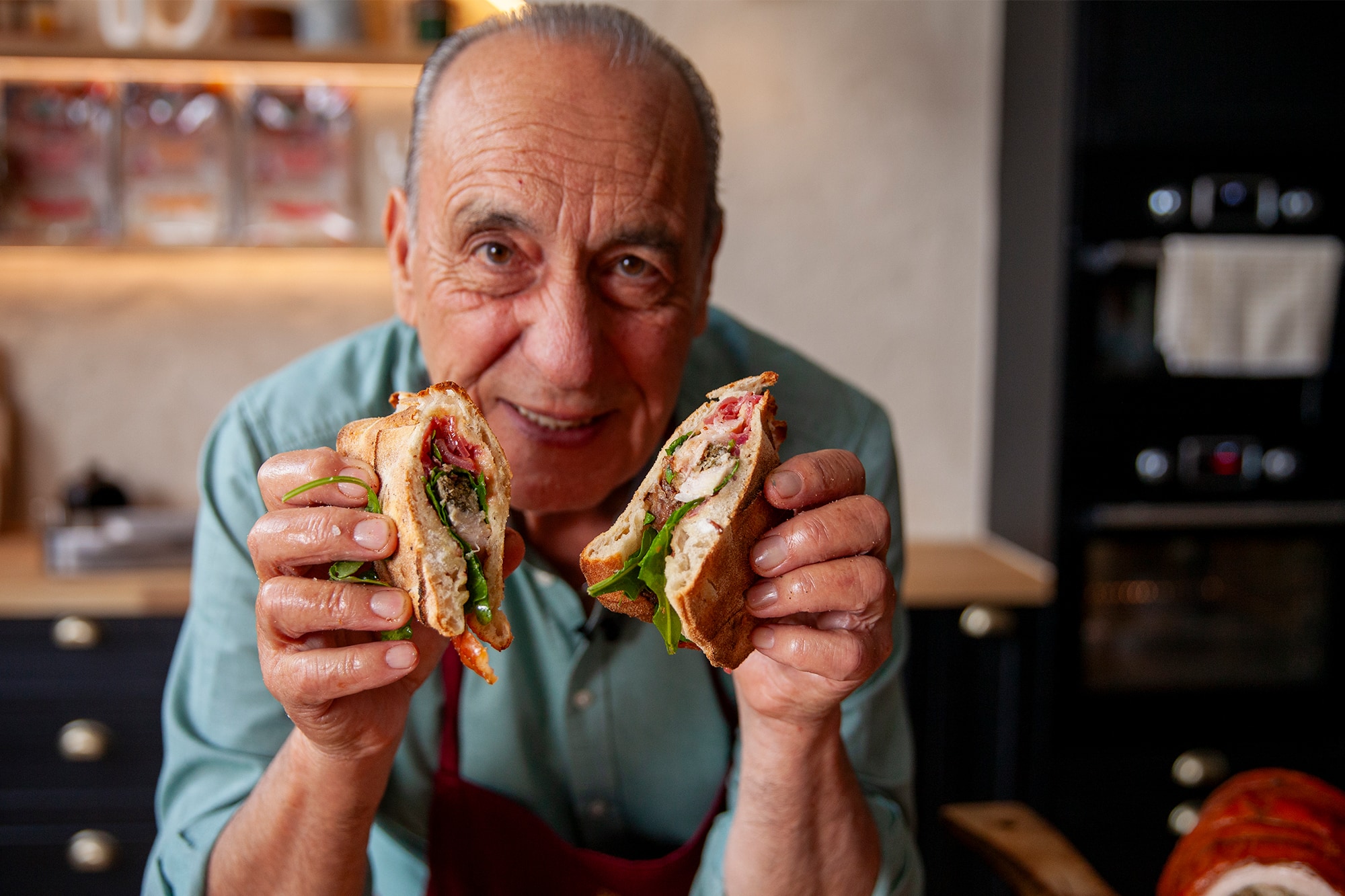 Pinsa con porchetta - Gennaro Contaldo